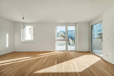 HELLES HEIM &gt;&gt; bodentiefe Fenster in heller 2-Zimmer Wohnung &gt;&gt; ERSTBEZUG in perfekter Lage