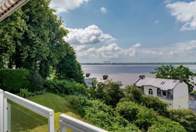 ULI VOGELER GmbH -ERBPACHT- VERMIETETE 3-ZI-MAISONETTE-WHNG MIT TRAUMHAFTEN PANORAMA-ELBBLICK - WE 3