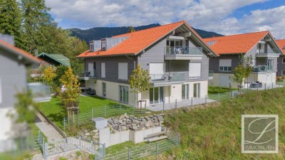 4-Zi.-Erdgeschoss-Wohnung mit Ausblick, Terrasse und TG in Oberammergau