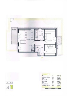 3-Zimmer Wohnung mit Terrasse und Stellplatz in Norderstedt