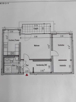 Neuwertige 2,5-Zimmer Wohnung im 3. OG in Nürnberg-Muggenhof