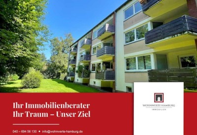 WOHNWERTE HAMBURG - Charmante 2- Zimmer Wohnung mit sonnigen Balkon im Herzen von Langenhorn!