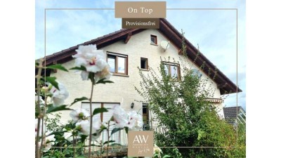 ***On Top*** Süße Dachgeschosswohnung mit Garage und Gartenmitbenutzung in Nauborn. Courtagefrei