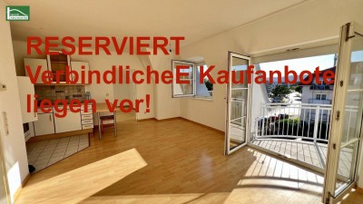 (RESERVIERT) Neuer Preis! Gute DG Wohnung, 50m² bei LKH, Balkon &amp; großer Keller mit ca. 14m², kein Lift (Kfz-Stellplatz zusätzlich)