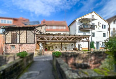 Zentral in Rieneck - saniertes EFH zvk., Bj. 1949, ca. 135m² Wfl., Terrasse, Nebengebäude