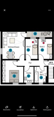 Stilvolle, vollständig renovierte 4-Zimmer-Wohnung mit Balkon in Fürth