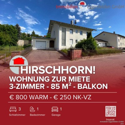 Hirschhorn! Sonnige 3-Zimmer-Wohnung mit Balkon (250216)