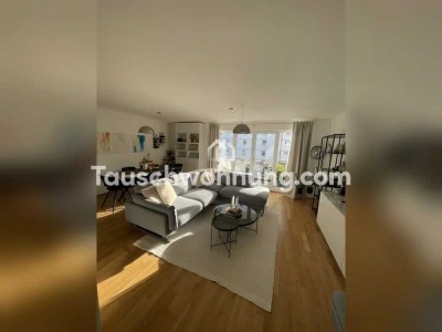 Tauschwohnung: 2,5 Zimmer Neubau (75m2) mit 2 Balkonen gegen 3,5/4-Zimmer