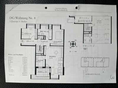 Helle 4-Zimmer Maisonette-Wohnung im 3. OG mit Balkon und 2 Bädern zuzüglich Gäste WC in Mering
