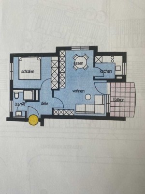 Sonnige, vollständig renovierte 2-Zimmer-Wohnung mit EBK und Balkon in Tettnang