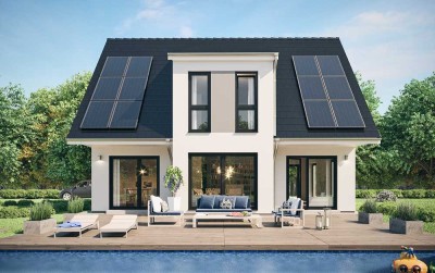 Wohnen mit Stil: 1,5-Geschosser von Scanhaus