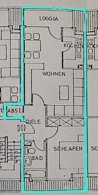 2 Zimmer Balkon in Vorst - St. Tönis