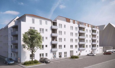 Moderne 2-Zimmer-Wohnung mit Balkon und unverbaubarem Ausblick in Fürther Südstadt