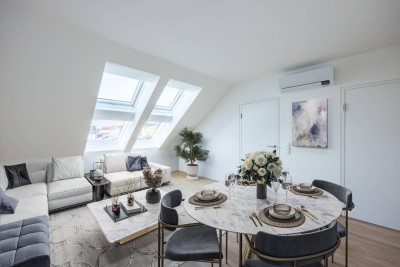 TOP MODERNE DG-MAISONETTE MIT TERRASSE NAHE STADTPARK/ROCHUSMARKT (U4,U3)