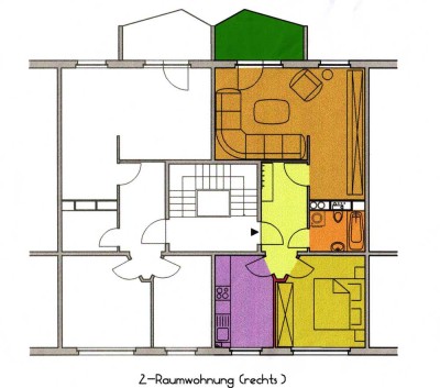 Feine 2 Raum Wohnung
