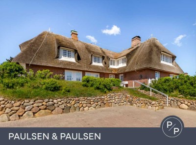 ***RESERVIERT***
Exklusives Kampener Domizil unter Reet mit Terrasse und Meerblick