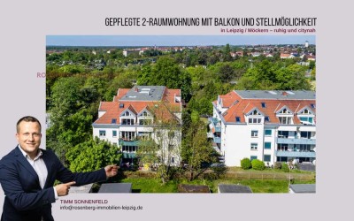 Kapitalanlage: Vermietete 2-Raumwohnung mit Balkon – in Leipzig / Möckern – ruhig und citynah
