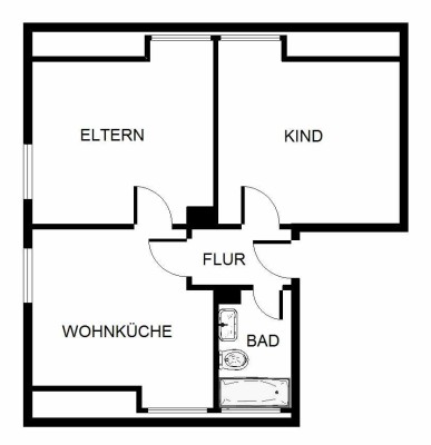 2-Zimmer-Wohnung in Bergkamen City zum Jahreanfang frei!!