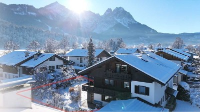 Stilvolle Erdgeschosswohnung mit Garten, Kamin und TG-Stellplatz