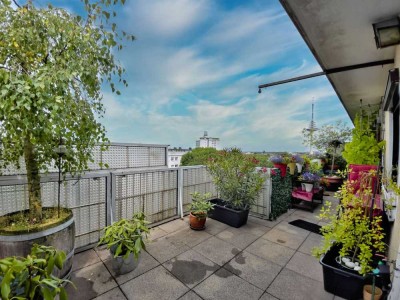 Saniert mit großer Süd-/West-Dachterrasse – stilvolle 2-Zimmer-Wohnung in Utbremen