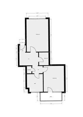 Möblierte und geschmackvoll eingerichtete 2-Raum-Wohnung mit Balkon in Duisburg-Neumühl