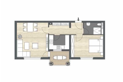Gepflegte 2-Zimmer-Wohnung nahe Hamburg – mit EBK & Balkon