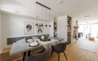 Luxus Designer Neubau 5,5-Zimmer-Reihenhaus vollmöbliert und dekoriert mit 2 Stellplätzen und Garten