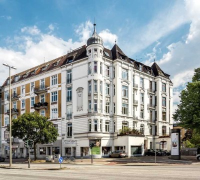 Repräsentative Altbauwohnung -!Gewerbe möglich!- in zentraler Lage nahe Alster und Kuhmühlenteich