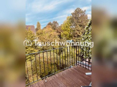 Tauschwohnung: Ruhige 4-Z.-Maisonette-Whg. am Klettenbergpark,Balkone,Kamin