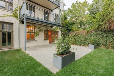 Apartment mit Terrasse und Garten im Graphischen Viertel