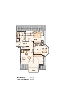 Attraktive 2-Zimmer-Dachgeschosswohnung in Bischofswerda mit Balkon und Stellplatz