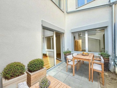 SOMMERAKTION - PROVISIONSFREI - Kurzzeitvermietung/Büro/ Praxis - 3 Zimmer - ca. 62m² NFL - EINBAUKÜCHE - Möbliert - Terrasse - Garten - Hofruhelage - Garage optional - Gewerbliche Widmung