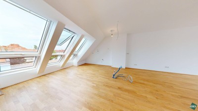 Sonnige 3-Zimmer-DG-Wohnung mit Terrasse