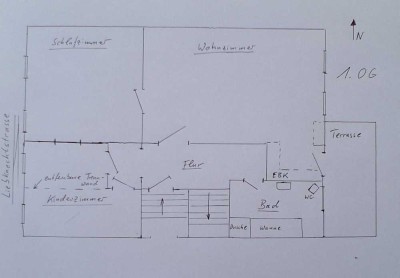 Freundliche 3-Zimmer-Terrassenwohnung 1. OG mit mit EBK, Zentrale 1a Lage in Bernburg (Saale)