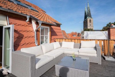 Traumhafte 3-Zimmer Ferienwohnung/ Maisonette-Wohnung mit großer Dachterrasse