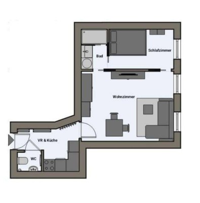 Altbauwohnung in Tiffanyhaus, PRIVAT ohne Maklerprovision, voll möbliert, U6, U5, Eigentums/Anlegerwohnung