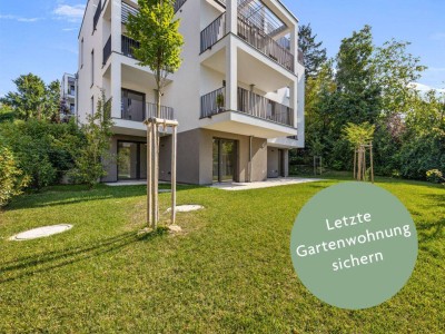floé 225 - letzte freie Gartenwohnung: 3 Zimmerwohnung mit 3 Terrassen und 179m2 Eigengarten