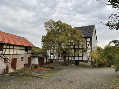 Charmanter Dreiseitenhof mit vielfältigem Potential in Felsberg