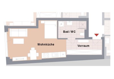 PROVISIONSFREI! Neubauprojekt 1-Zimmerwohnung direkt in der Leonhardstraße!