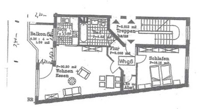 2-Zimmer Wohnung mit Balkon, Stellplatz und EBK im 2. Obergeschoss in zentraler Lage in Meckenheim