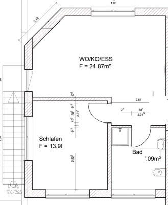 Freundliche und neuwertige 1,5-Zimmer-Dachgeschosswohnung in Obersüßbach
