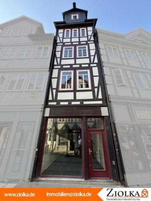 Unikat - Fachwerkhaus in der Fußgängerzone von WF - Ladengeschäft im EG + 4 weitere Etagen