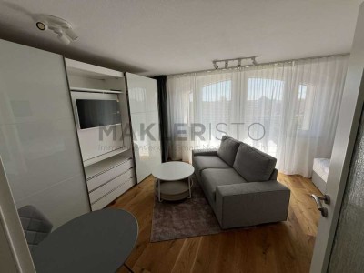 ***Zentral & modern: Möbliertes 1-Zimmer-Apartment mit Balkon und EBK in Leipzig***