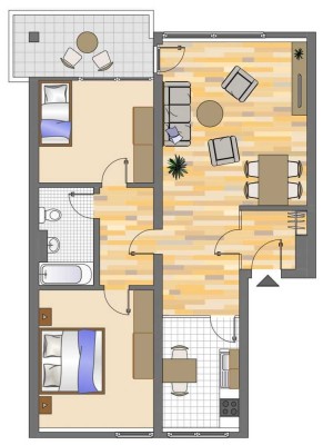 3-Zimmer Wohnung mit Balkon in Dortmund Dorstfeld