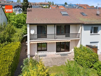 Schöne DHH in S-Botnang mit großem Garten, zwei Terrassen, Balkon und Garage