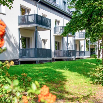 Wohnen im Grünen – 2-Zimmer-Oase mit Balkon und Garten in Seenähe