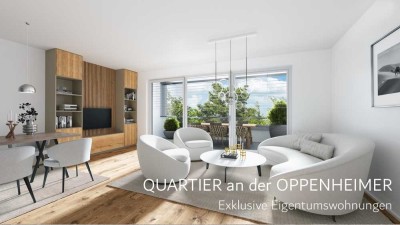 NEU! Exklusive 4-Zimmerwohnung mit Sonnenbalkon im wunderbar zentralem QUARTIER an der OPPENHEIMER