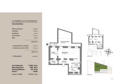 Kernsaniertes Kellerloft mit EBK, Lichthof und separatem Eingang