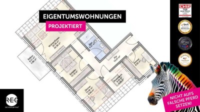 Helle 4-Zimmer-Wohnung mit Balkon in Bissendorf – 83 m² (projektiert)