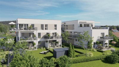 Familienwohntraum! Eck-Gartenwohnung mit großem Outdoor-Bereich! Freizeit-und Badeoase vor der Haustür!